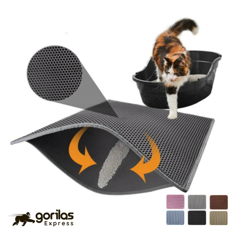 Pet Cat Litter Mat Waterproof EVA Double Layer Cat Litter