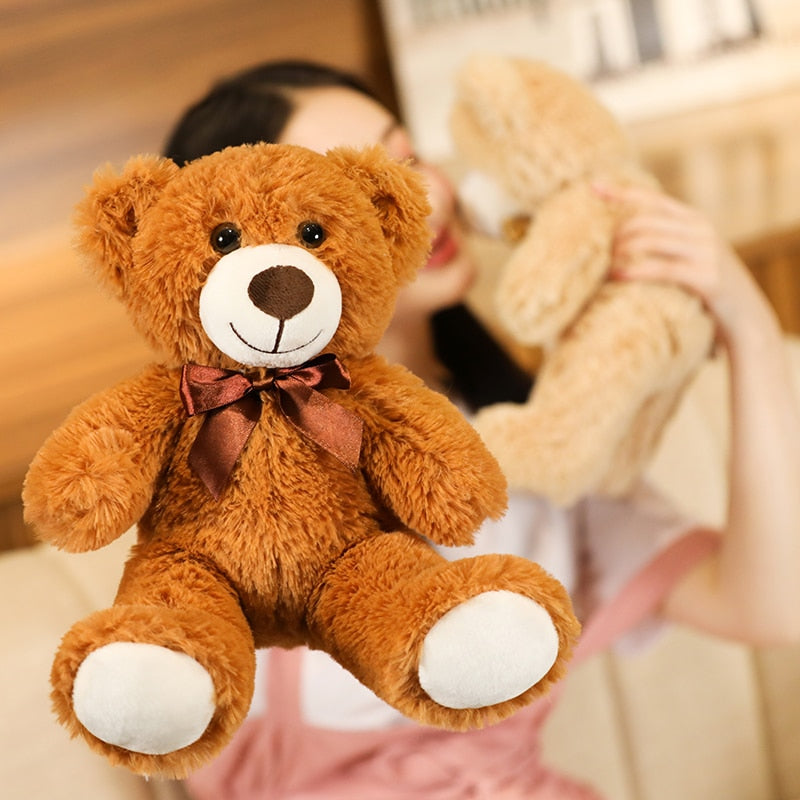 New 7 Colors 35cm Cute Bow Tie Teddy Bear Plush