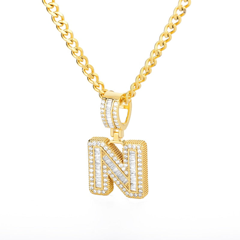 Gorilas Savage Initial Letters Necklace