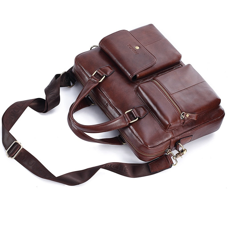 LEADPLUS Gorilas - Men Genuine Leather Handbag