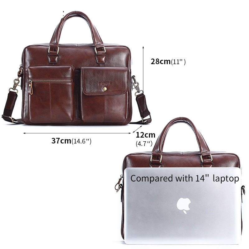 LEADPLUS Gorilas - Men Genuine Leather Handbag