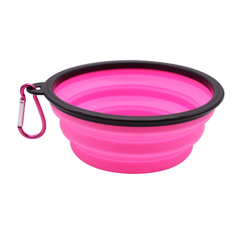 350ML/1000ML Foldable Silicone Pet Bowl Portable