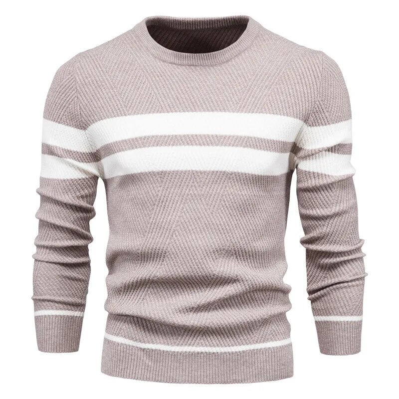 2023 Fashion High Quality Thick Warm Pullovers Jumper Men's O-neck