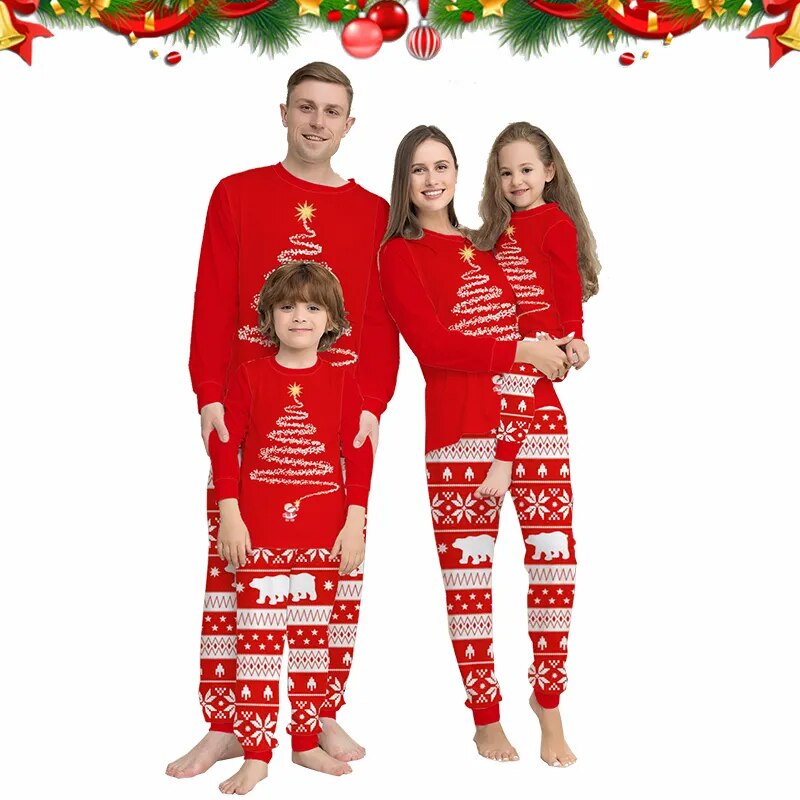 Family Matching Christmas Pajamas Set 2024 Xmas