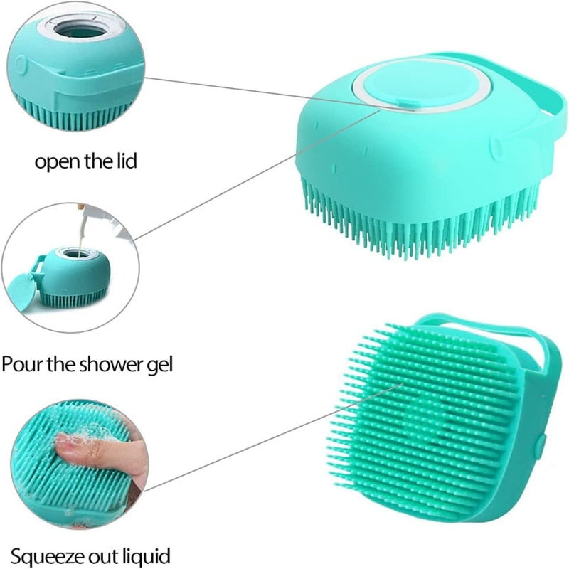 Pet Bathing Brush Soft Silicone