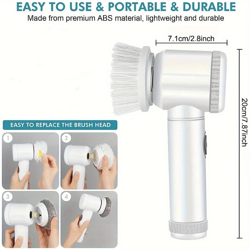 Magic 5 in 1 Scrubber Brush - USB Rechargeable