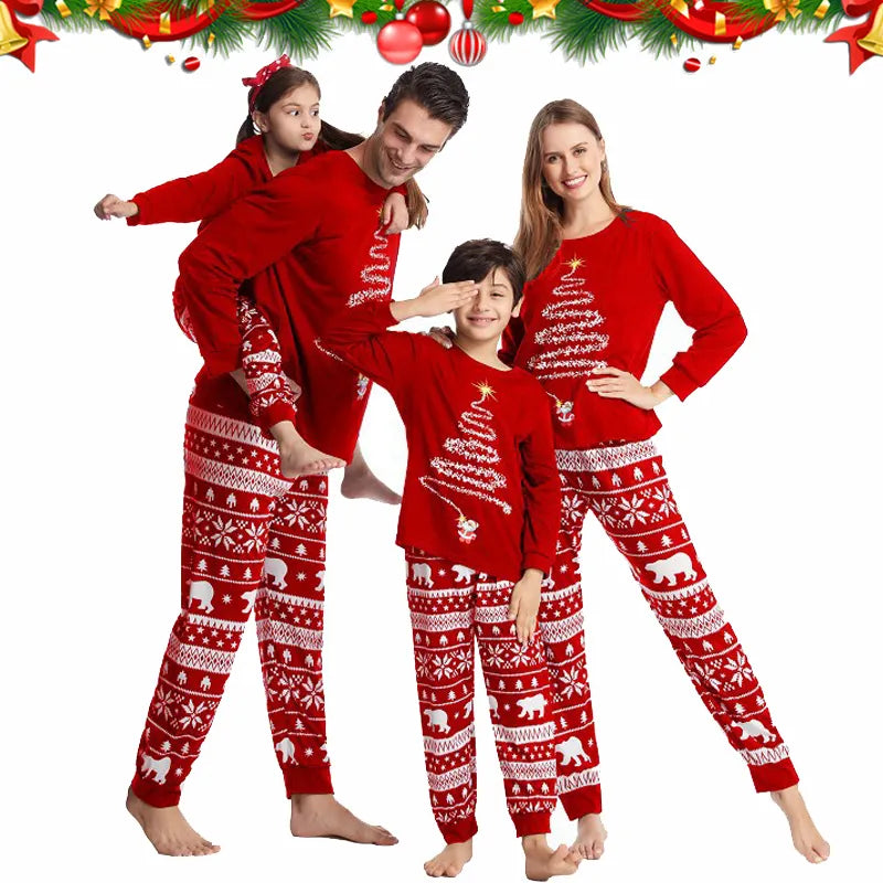 Family Matching Christmas Pajamas Set 2024 Xmas