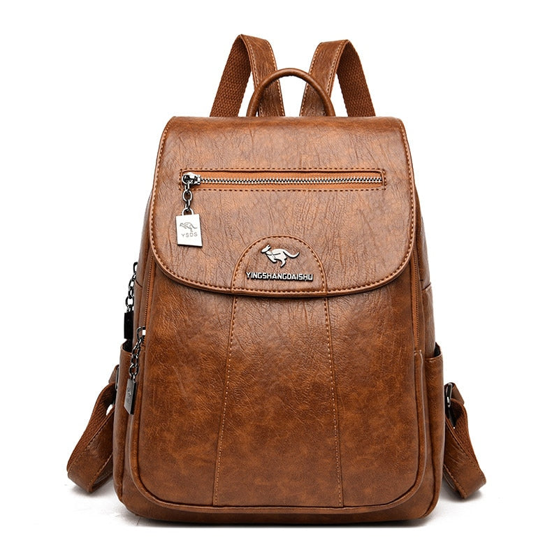 GORILAS Roo Leather Backpack