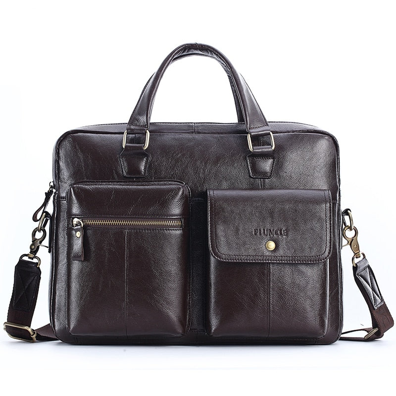 LEADPLUS Gorilas - Men Genuine Leather Handbag