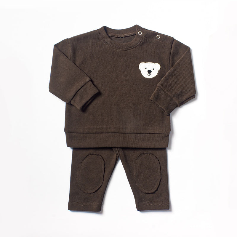 Baby Boy Clothes Set 2pcs Organic Cotton Goose + FREE Bear Set