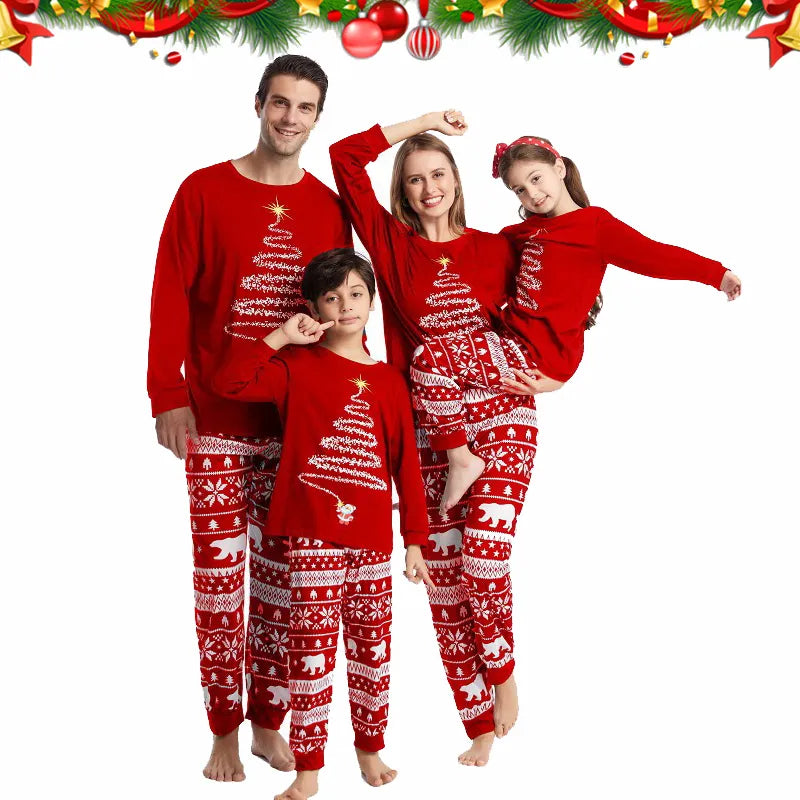 Family Matching Christmas Pajamas Set 2024 Xmas