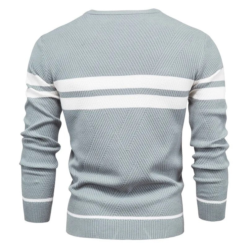 2023 Fashion High Quality Thick Warm Pullovers Jumper Men's O-neck